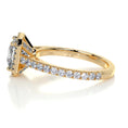 Load image into Gallery viewer, 1.20 CT Princess-Cut Lab Grown Diamond Halo Ring
