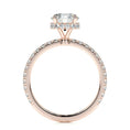 Load image into Gallery viewer, 1.0 CT Round Lab Grown Diamond Hidden Halo Pave Engagement Ring
