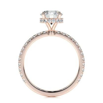 1.0 CT Round Hidden Halo CVD D/VS2 Diamond Engagement Ring 10