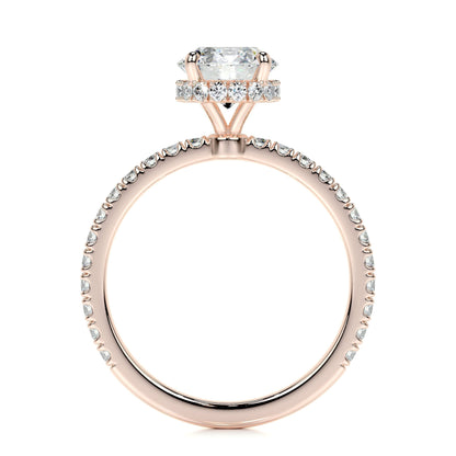 1.0 CT Round Hidden Halo CVD D/VS2 Diamond Engagement Ring 10