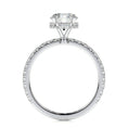 Load image into Gallery viewer, 1.0 CT Round Lab Grown Diamond Hidden Halo Pave Engagement Ring
