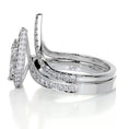 Load image into Gallery viewer, 1.50 CT Pear-Cut Lab Grown Diamond Halo Bridal Set
