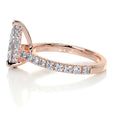 Load image into Gallery viewer, 1.50 CT Pear Lab Grown Diamond Hidden Halo Engagement Ring
