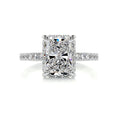 Load image into Gallery viewer, 2.0 ct Radiant E- VS2 Diamond Pave Moissanite Engagement Ring
