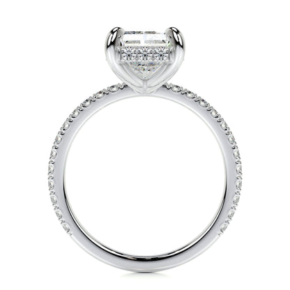 2.0 CT Radiant Lab-Grown Diamond Hidden Halo Elegance Ring 5