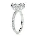 Load image into Gallery viewer, 2.0 ct Radiant E- VS2 Diamond Pave Moissanite Engagement Ring
