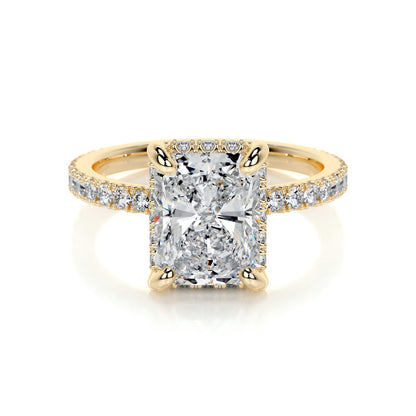 2.0 CT Radiant Lab-Grown Diamond Hidden Halo Elegance Ring 7