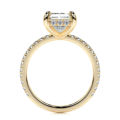 2.0 CT Radiant Hidden Halo CVD E/VS2 Diamond Engagement Ring 9