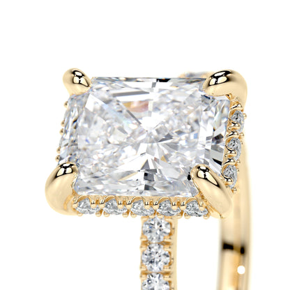 2.0 CT Radiant Lab-Grown Diamond Hidden Halo Elegance Ring 8
