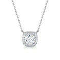 Load image into Gallery viewer, 1.0 CT Round Lab Grown Diamond Halo Necklace
