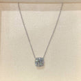 Load image into Gallery viewer, 1.0 CT Round Lab Grown Diamond Halo Necklace
