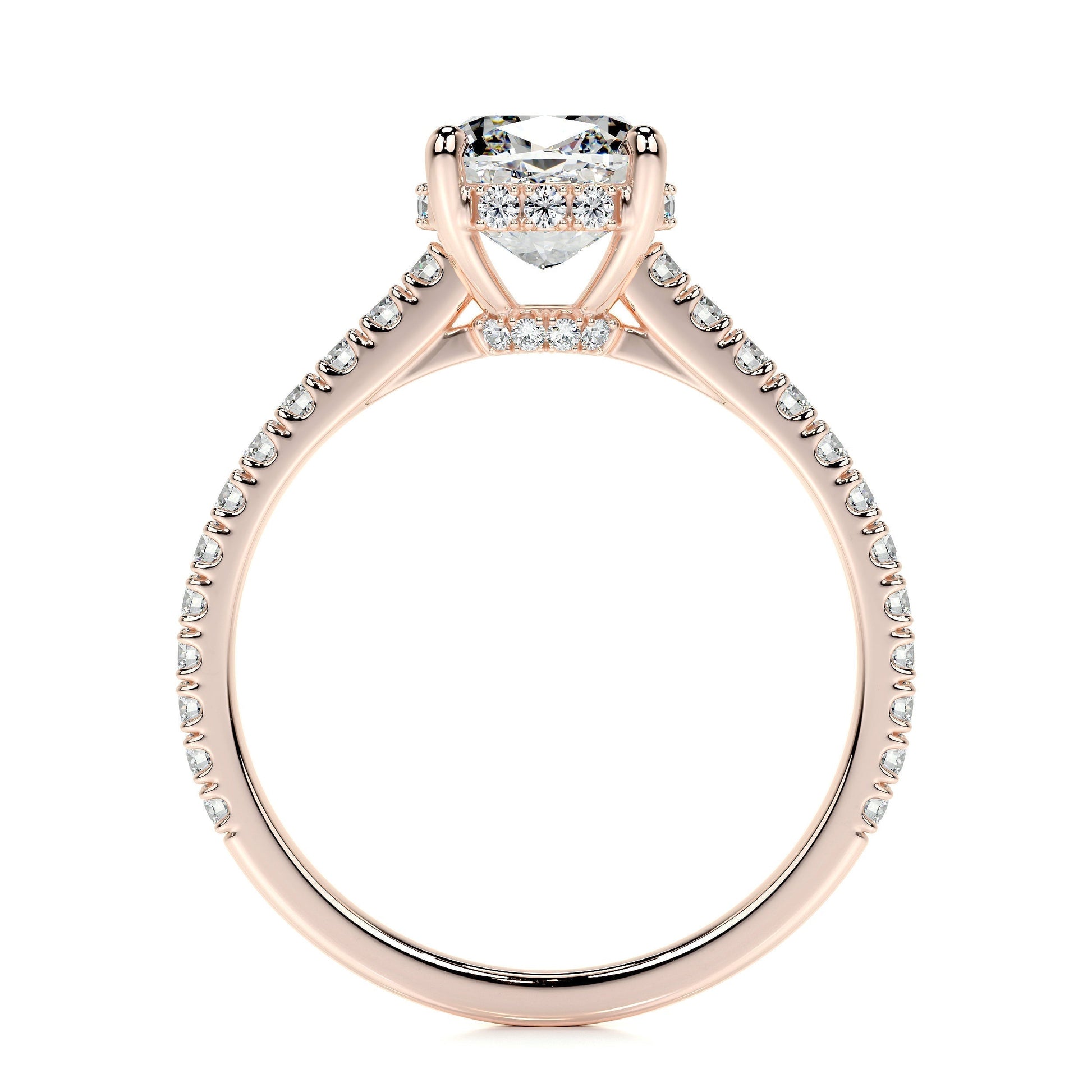 1.50 CT Cushion Hidden Halo CVD E/VS2 Diamond Engagement Ring 14