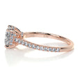 Load image into Gallery viewer, 1.50 CT Cushion Cut Lab-Grown Diamond Hidden Halo Engagement Ring
