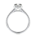 Load image into Gallery viewer, 1.50 CT Cushion Cut Lab-Grown Diamond Hidden Halo Engagement Ring
