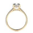 Load image into Gallery viewer, 1.50 CT Cushion Cut Lab-Grown Diamond Hidden Halo Engagement Ring
