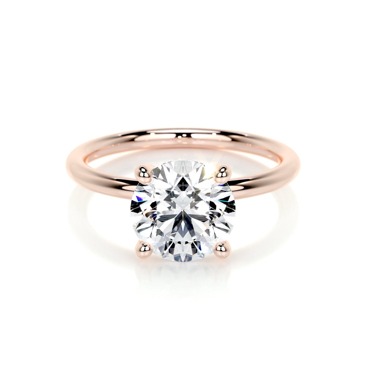 2.0 CT Round Lab Grown Diamond Solitaire Engagement Ring 11