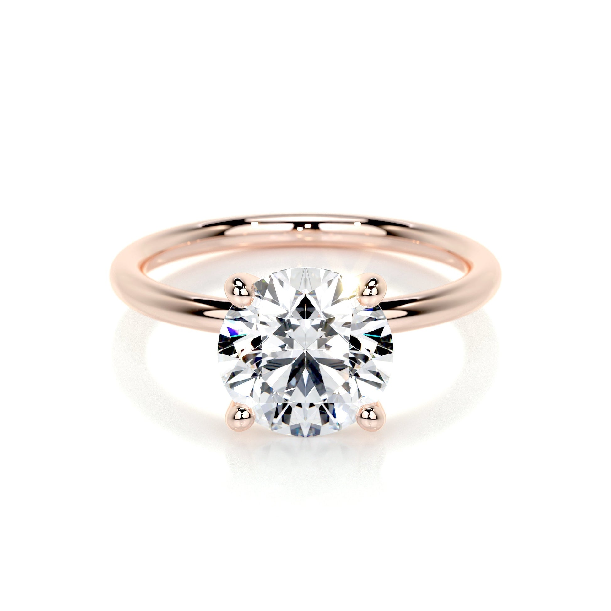 2.0 CT Round Lab Grown Diamond Solitaire Engagement Ring 11