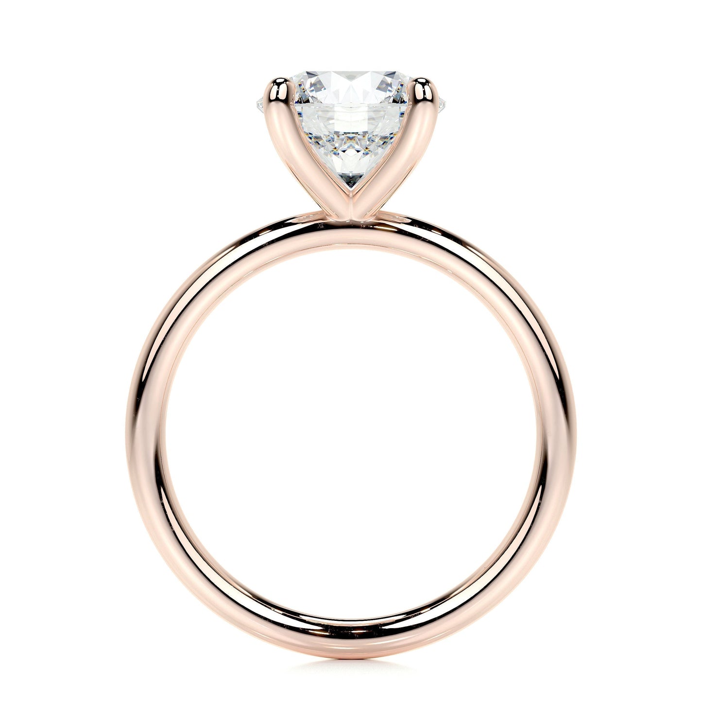 2.0 CT Round Lab Grown Diamond Solitaire Engagement Ring 14