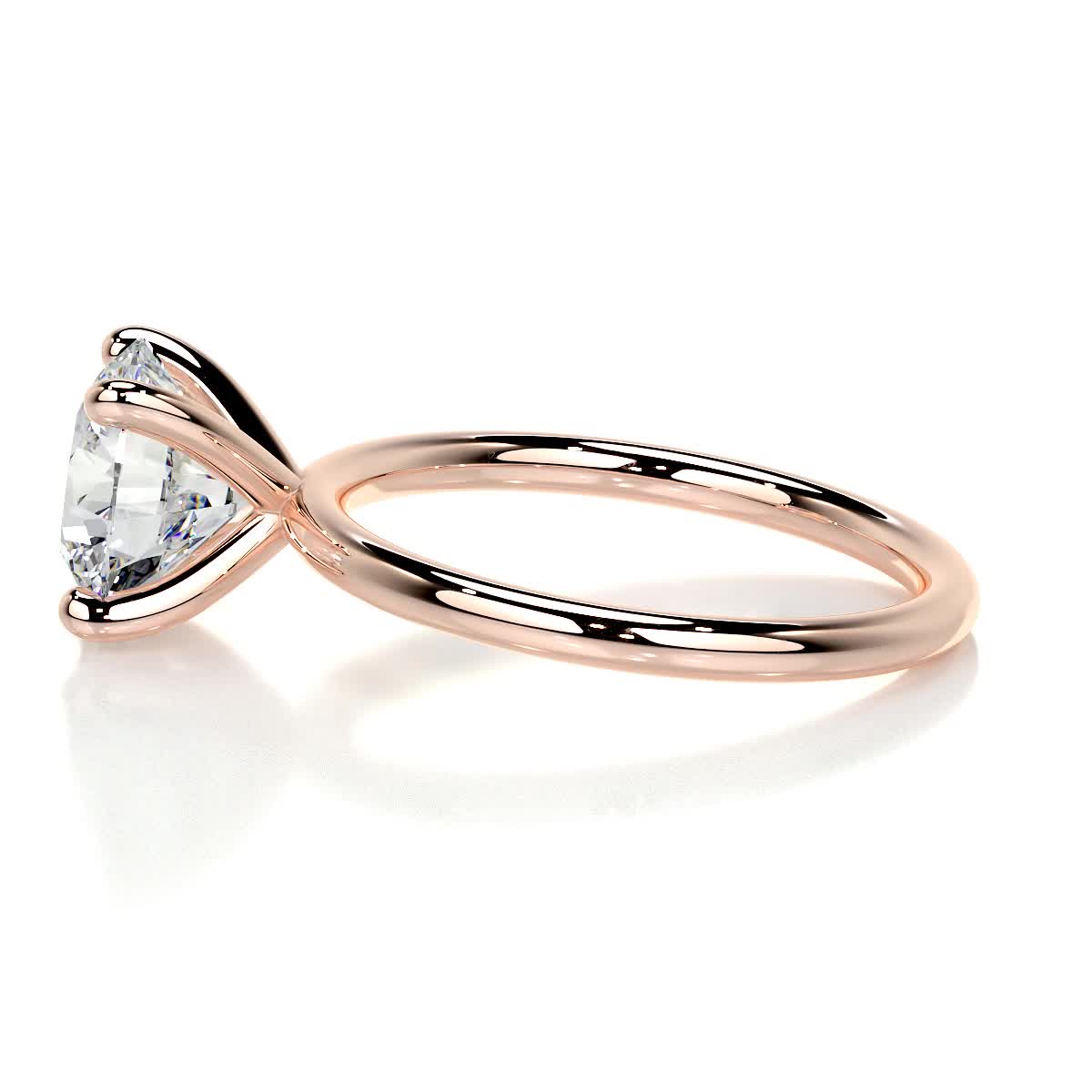 2.0 CT Round Lab Grown Diamond Solitaire Engagement Ring 13