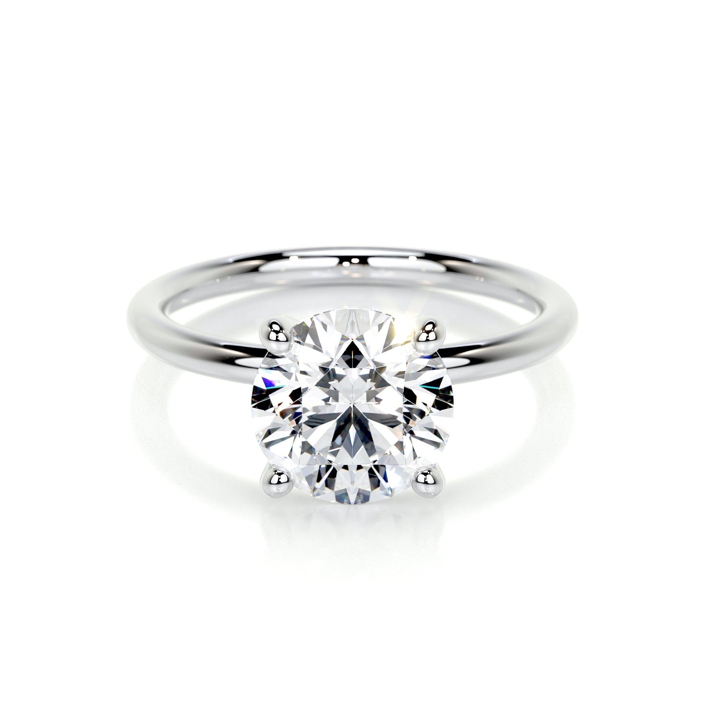 2.0 CT Round Lab Grown Diamond Solitaire Engagement Ring 1
