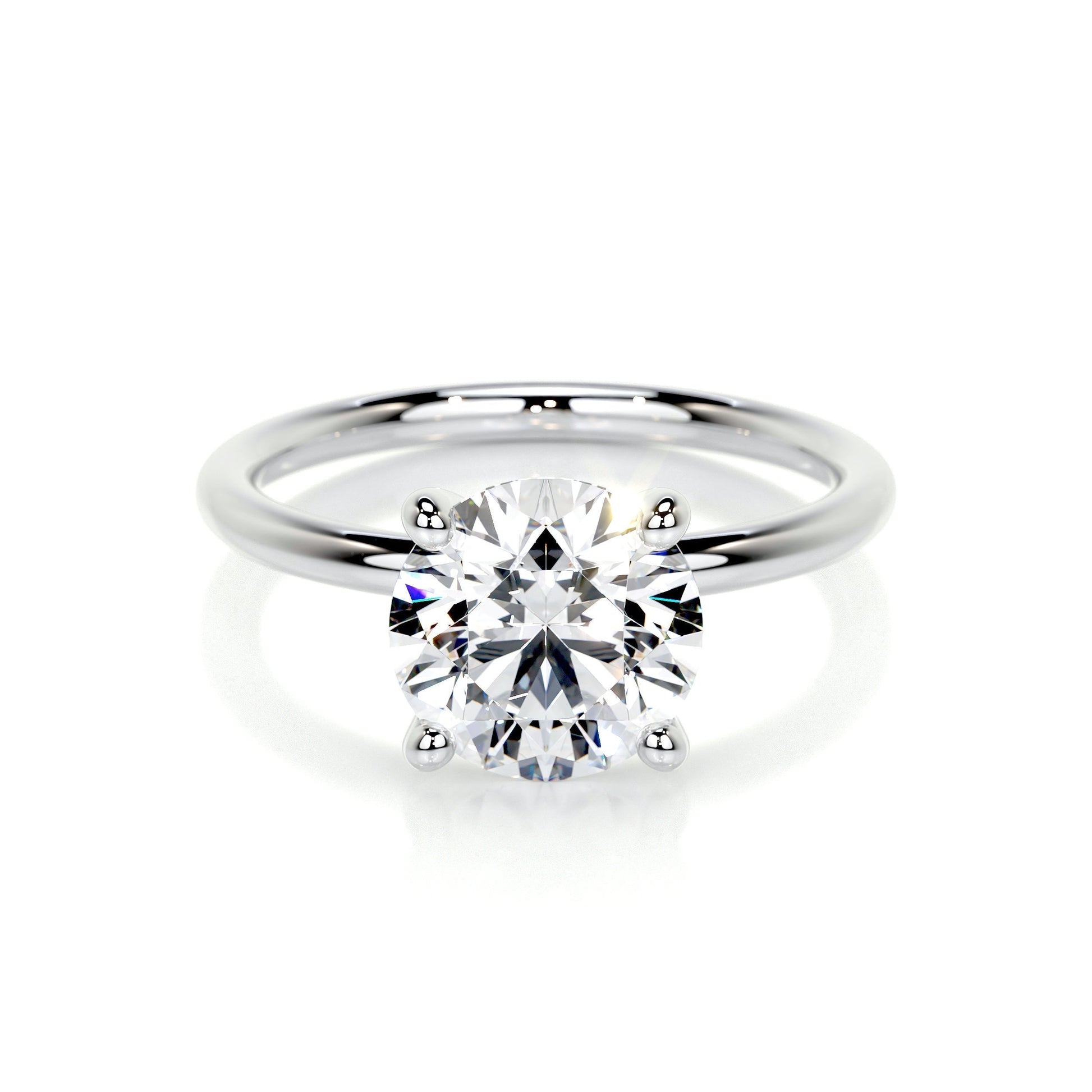 2.0 CT Round Lab Grown Diamond Solitaire Engagement Ring 1