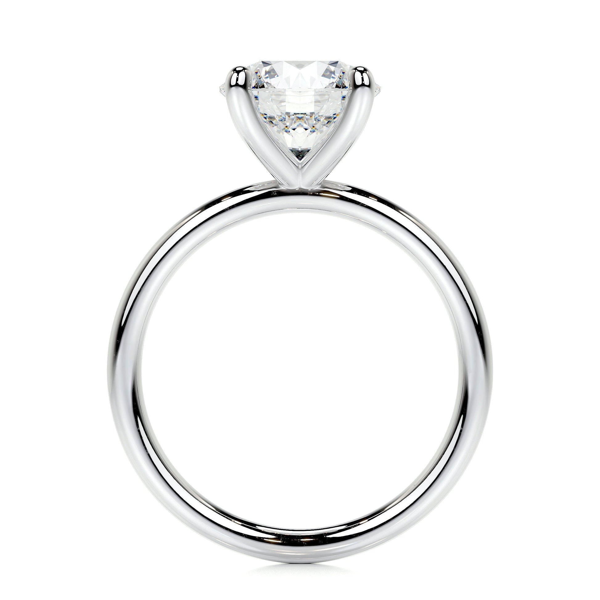 2.0 CT Round Lab Grown Diamond Solitaire Engagement Ring 5