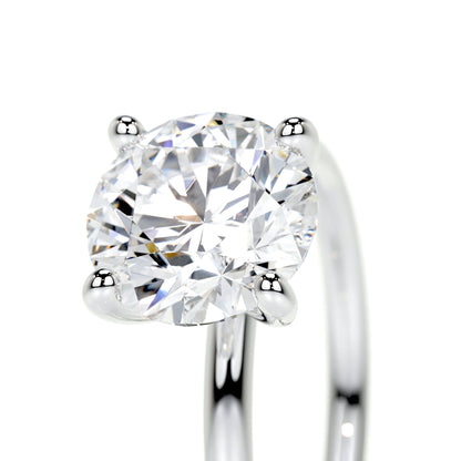2.0 CT Round Lab Grown Diamond Solitaire Engagement Ring 3