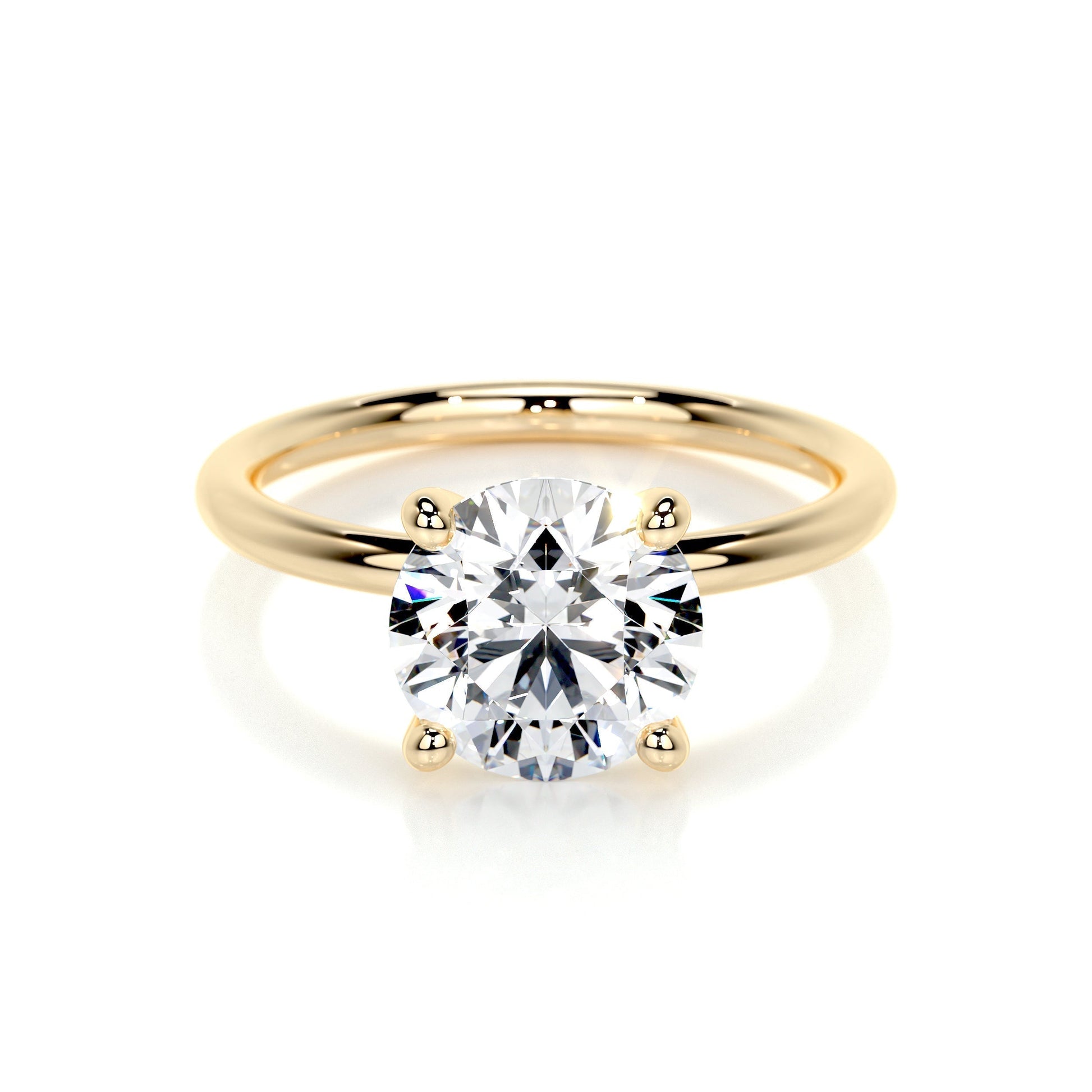 2.0 CT Round Lab Grown Diamond Solitaire Engagement Ring 7
