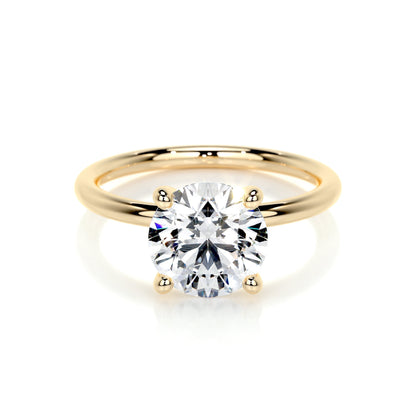 2.0 CT Round Lab Grown Diamond Solitaire Engagement Ring 7