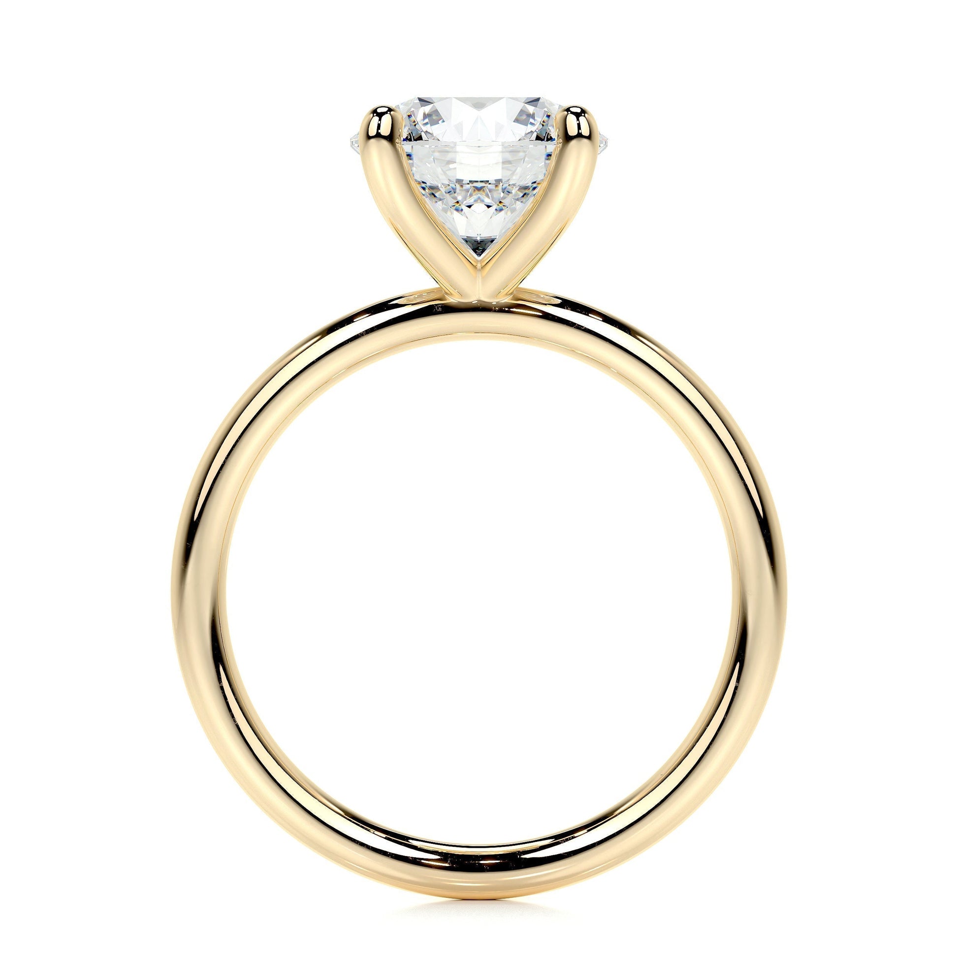2.0 CT Round Solitaire CVD E/VS2 Diamond Engagement Ring 9