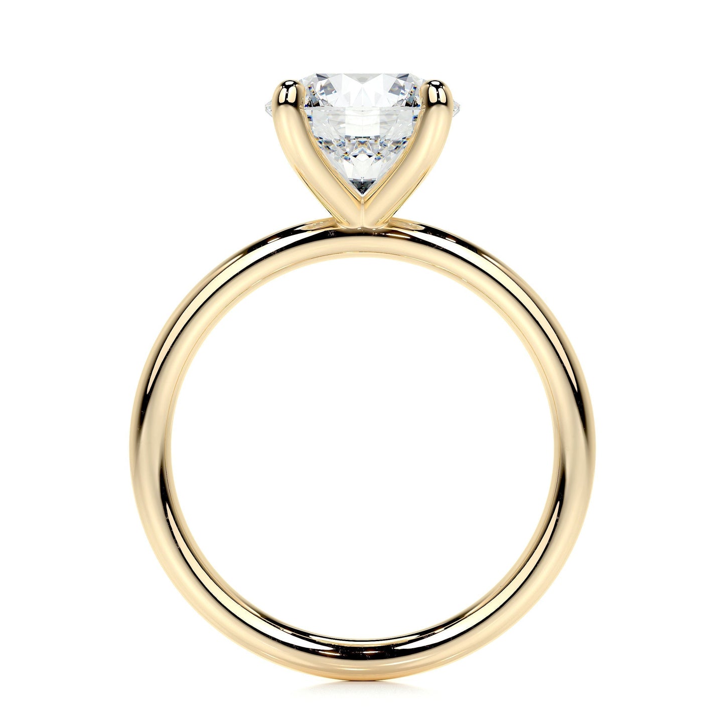 2.0 CT Round Lab Grown Diamond Solitaire Engagement Ring 9