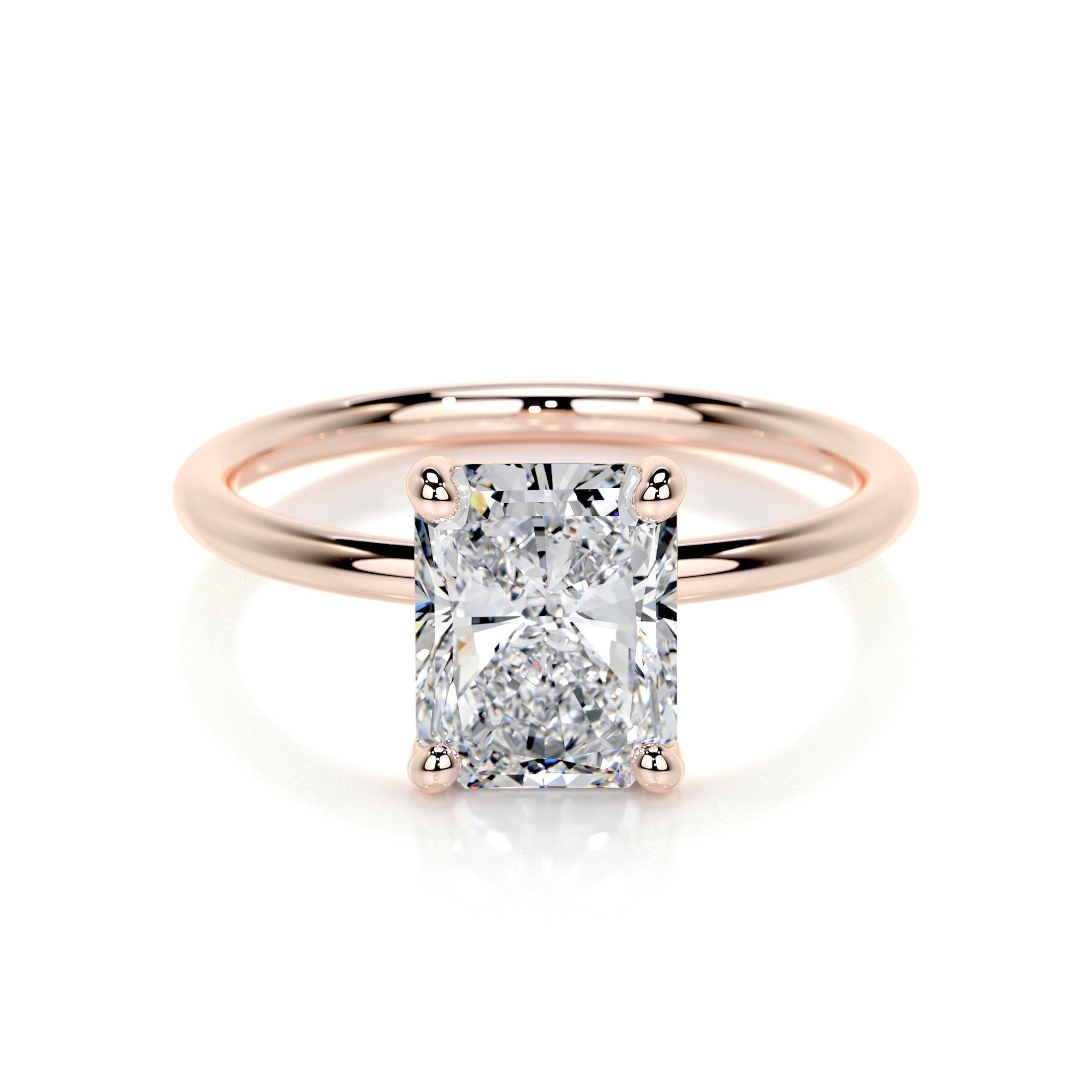 Radiant 2.0 CT Lab Grown Diamond Solitaire Engagement Ring