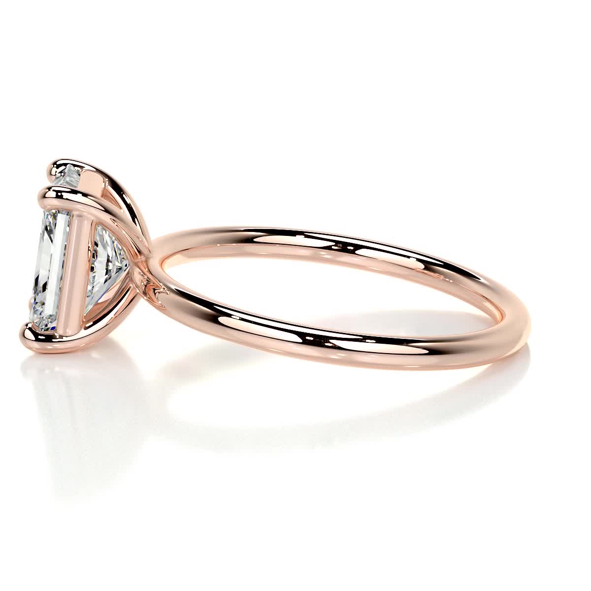 Radiant 2.0 CT Lab Grown Diamond Solitaire Engagement Ring 13