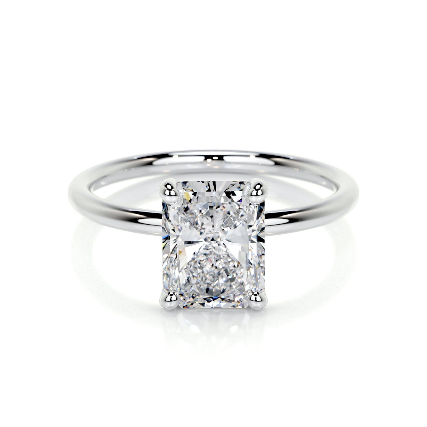 Radiant 2.0 CT Lab Grown Diamond Solitaire Engagement Ring 1