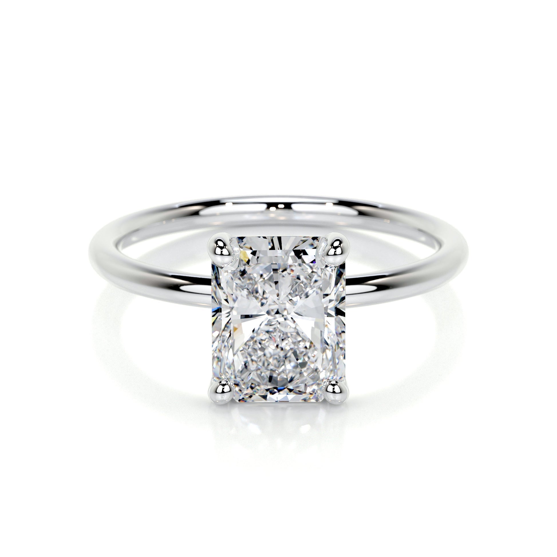 Radiant 2.0 CT Lab Grown Diamond Solitaire Engagement Ring 1