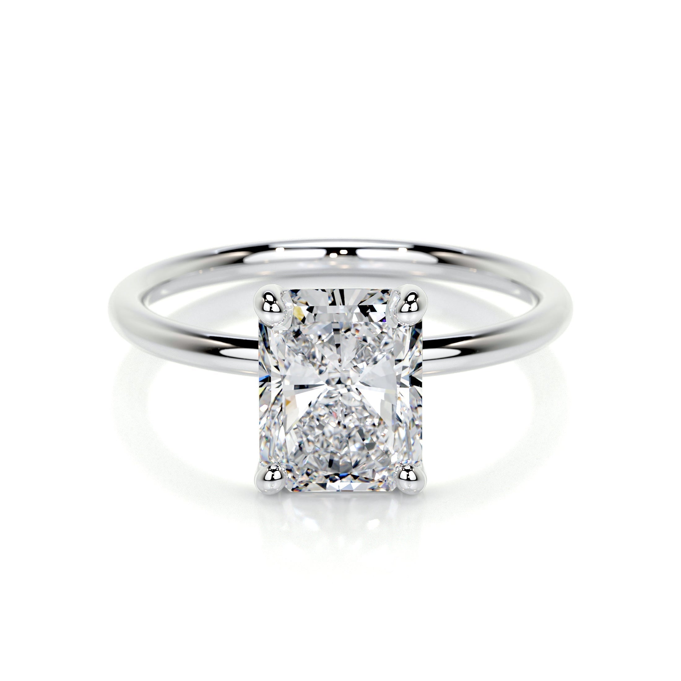 Radiant 2.0 CT Lab Grown Diamond Solitaire Engagement Ring