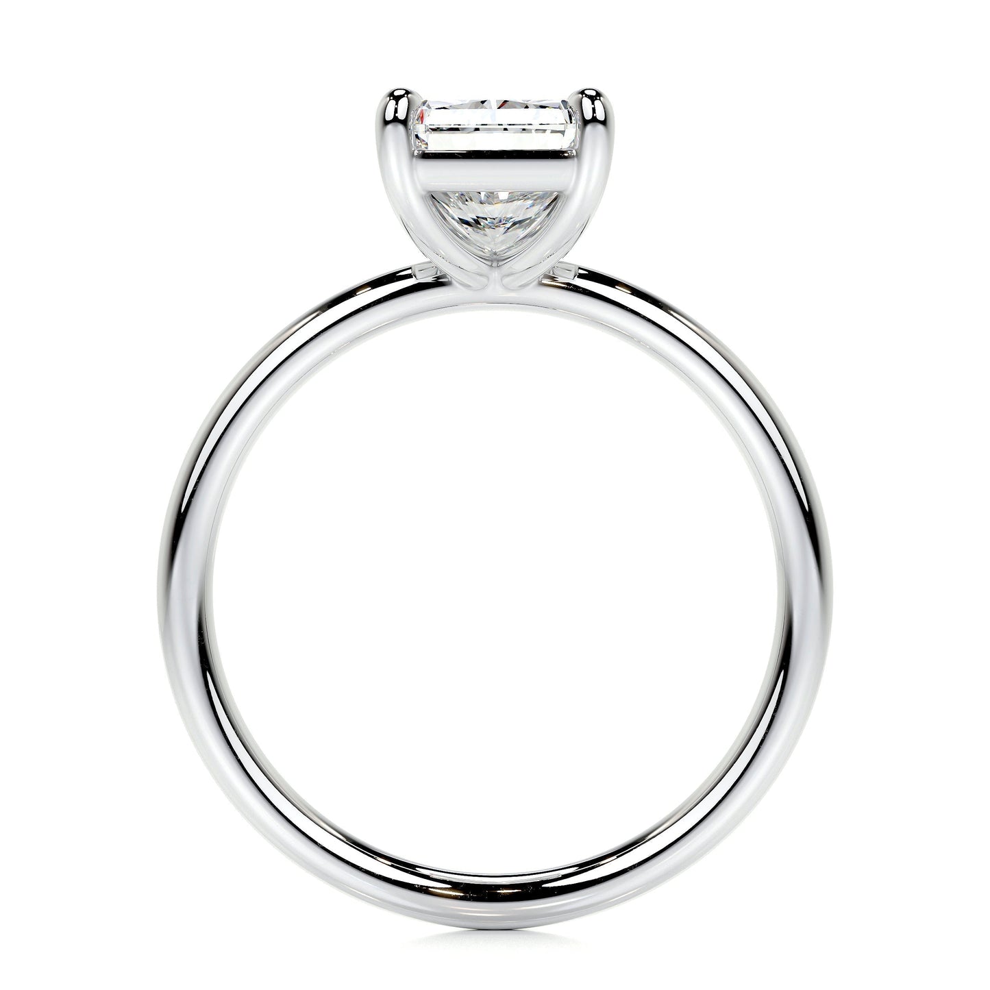 Radiant 2.0 CT Lab Grown Diamond Solitaire Engagement Ring 5