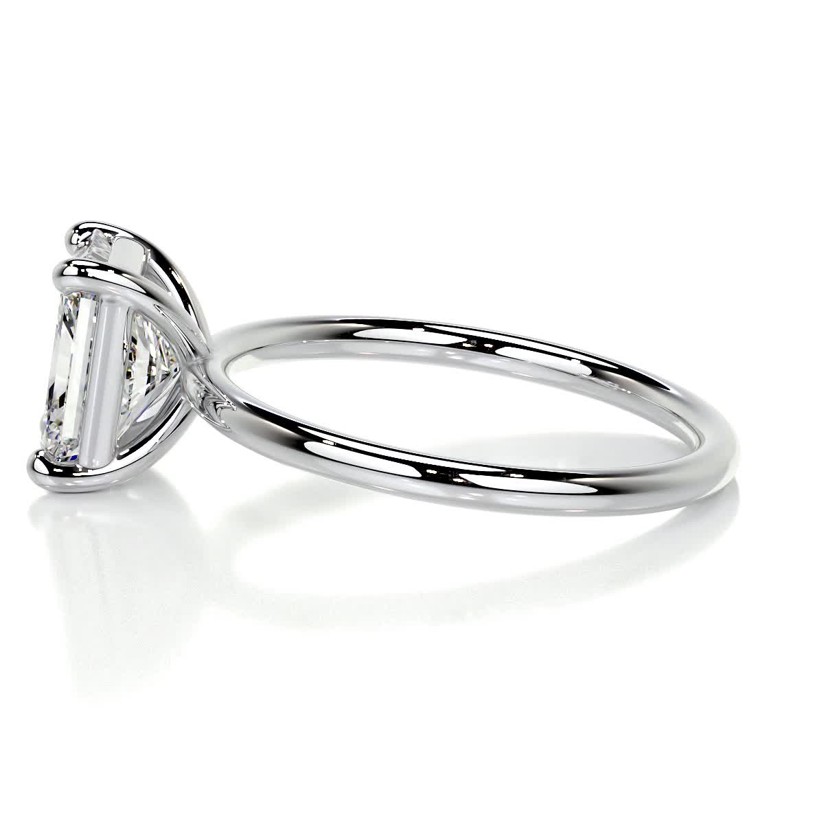 Radiant 2.0 CT Lab Grown Diamond Solitaire Engagement Ring 4