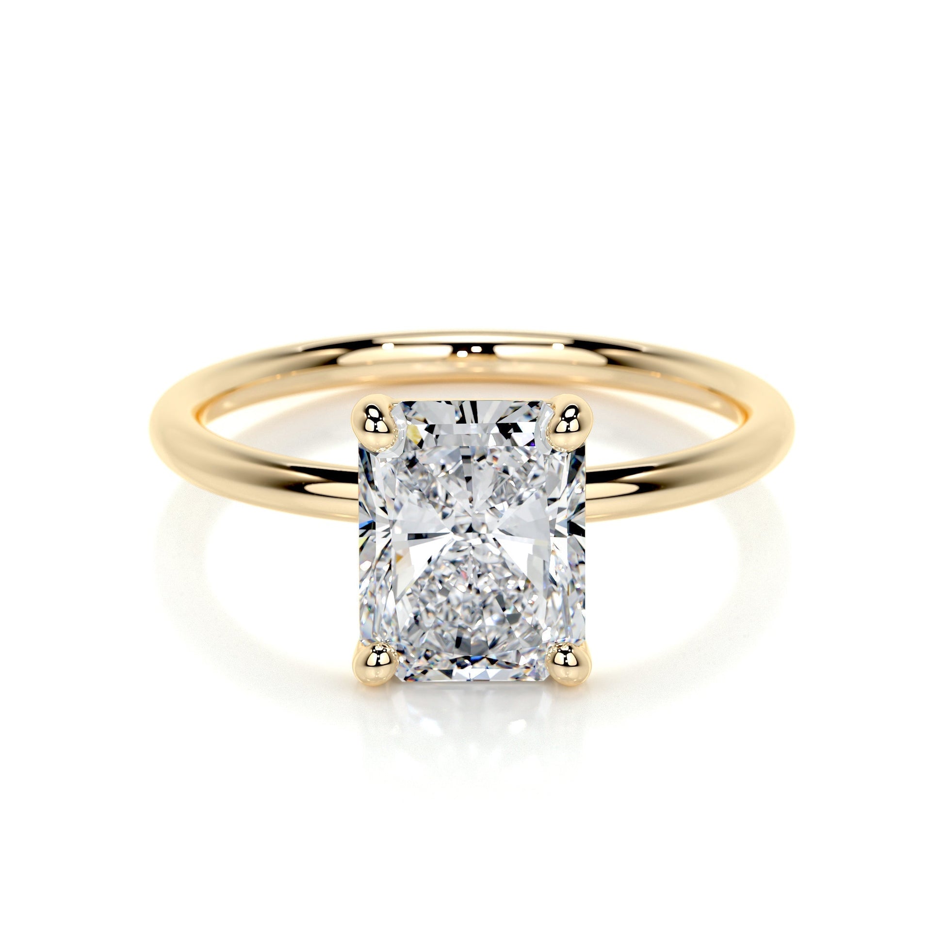 Radiant 2.0 CT Lab Grown Diamond Solitaire Engagement Ring 7