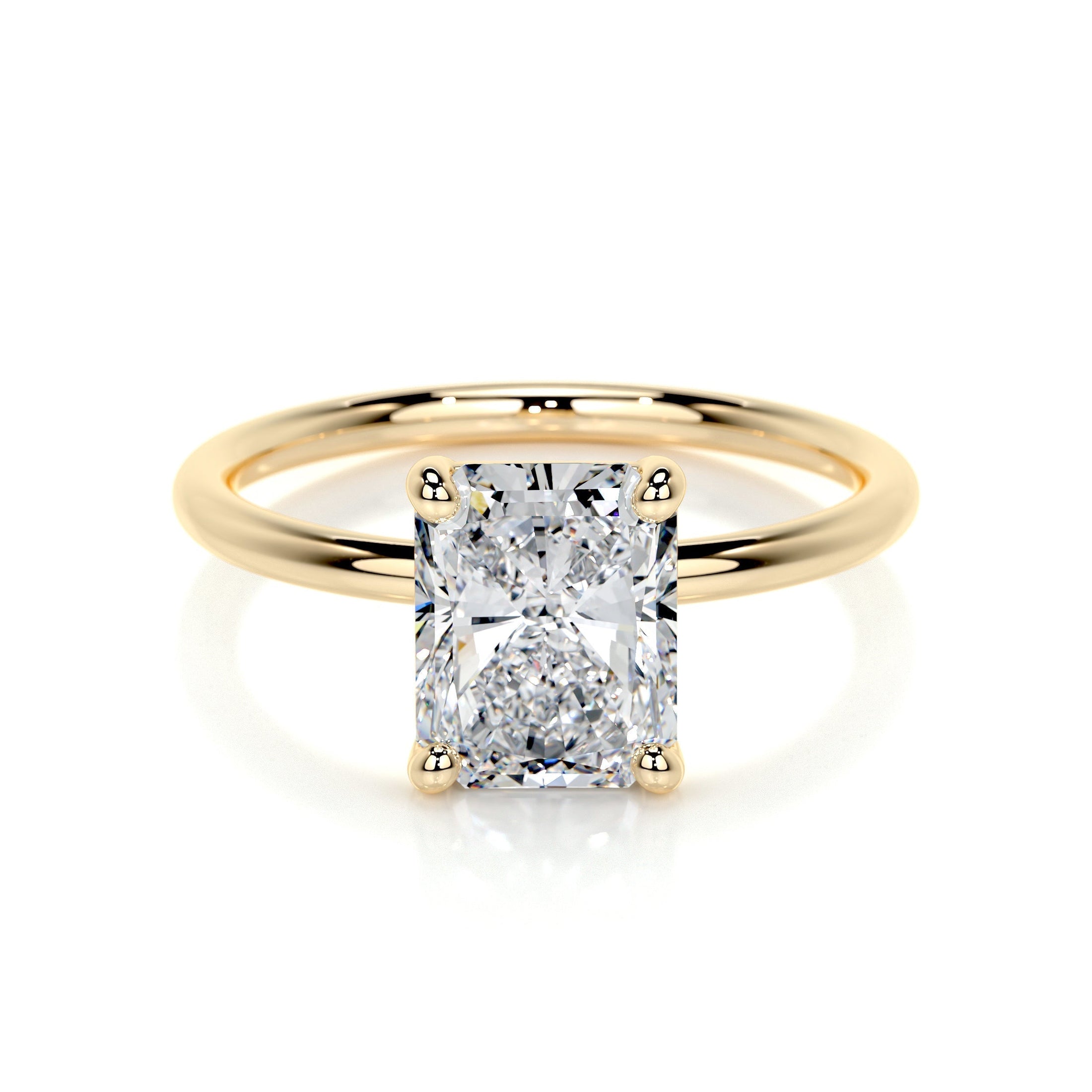 Radiant 2.0 CT Lab Grown Diamond Solitaire Engagement Ring