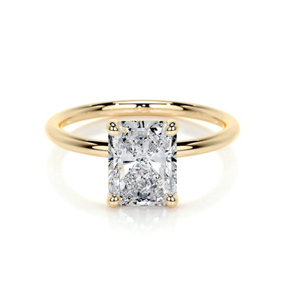 Radiant 2.0 CT Lab Grown Diamond Solitaire Engagement Ring 7