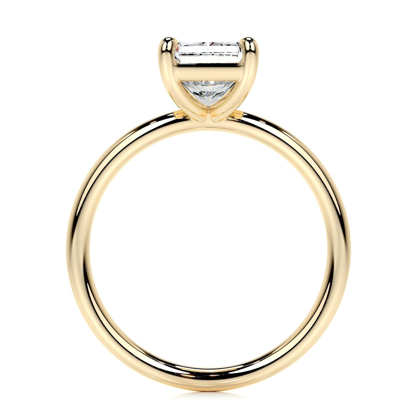 2.0 CT Radiant Solitaire CVD E/VS2 Diamond Engagement Ring 9