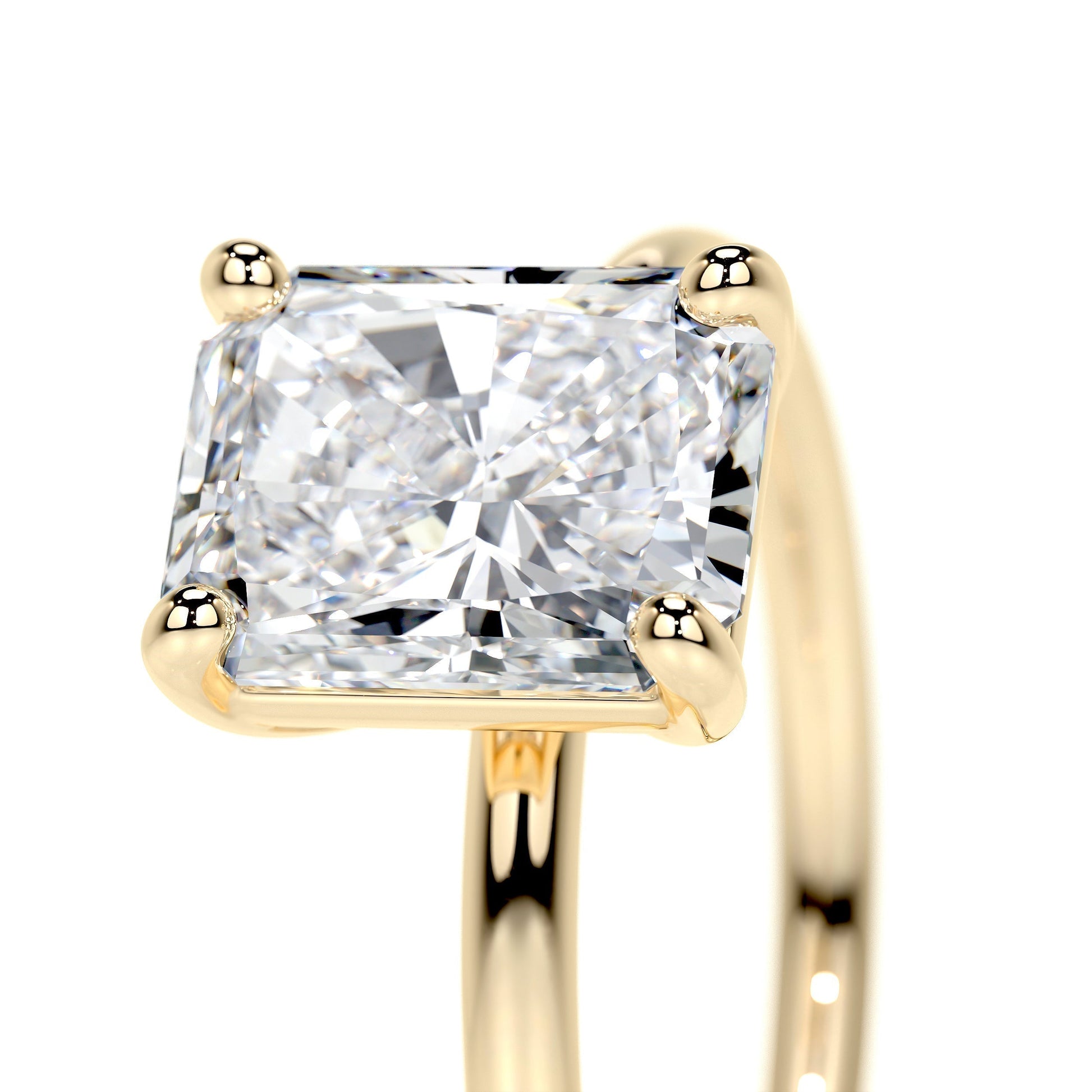 Radiant 2.0 CT Lab Grown Diamond Solitaire Engagement Ring 8