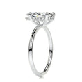 Load image into Gallery viewer, 2.0 CT Pear Cut Lab Grown Diamond Engagement Ring with Hidden Halo Elegance
