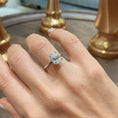 Load image into Gallery viewer, 2.0 CT Pear Cut Lab Grown Diamond Engagement Ring with Hidden Halo Elegance
