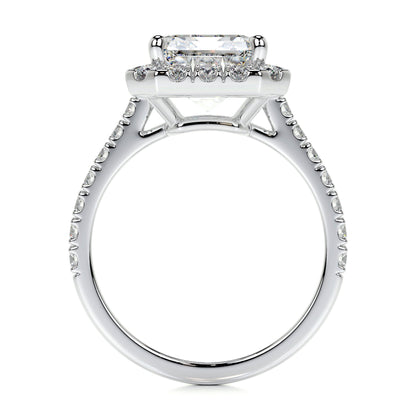 1.50 CT Emerald Halo CVD D/VS1 Diamond Engagement Ring 4