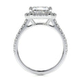 Load image into Gallery viewer, 1.50 CT Emerald Cut Lab Grown Diamond Halo Engagement Ring 6
