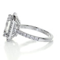 Load image into Gallery viewer, 1.50 CT Emerald Cut Lab Grown Diamond Halo Engagement Ring
