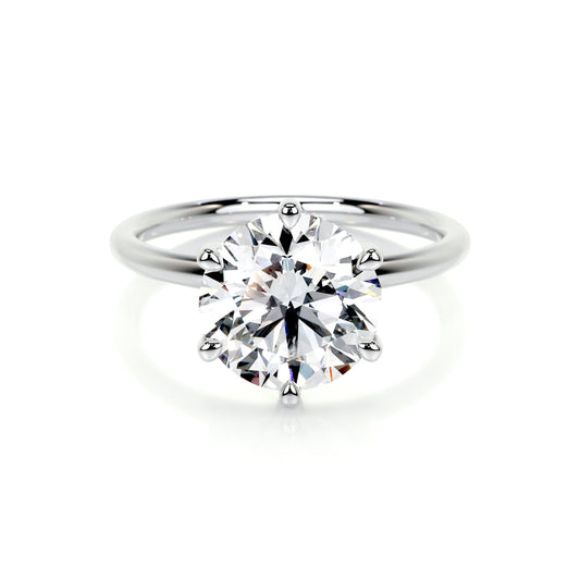 2.0 CT Round Lab Grown Diamond Solitaire Engagement Ring