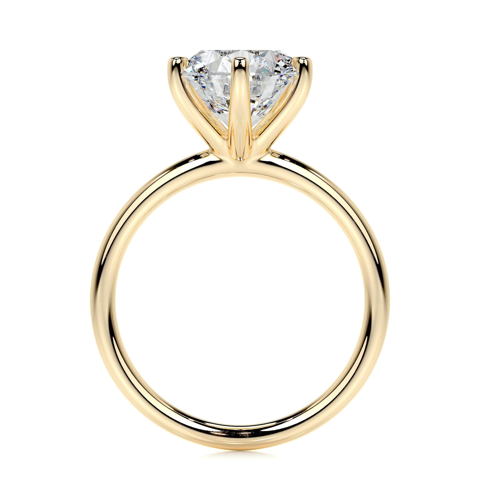 2.0 CT Round Solitaire CVD E/VS2 Diamond Engagement Ring 10